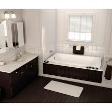 Maax 101457-103-001 - Pose 59.875 in. x 31.75 in. Drop-in Bathtub with Aeroeffect System End Drain in White