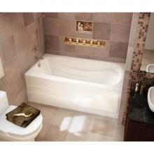 Maax 102202-L-003-001 - Tenderness 59.875 in. x 35.75 in. Alcove Bathtub with Whirlpool System Left Drain in White