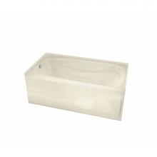 Maax 102203-L-103-004 - Tenderness 6636 Acrylic Alcove Left-Hand Drain Aeroeffect Bathtub in Bone