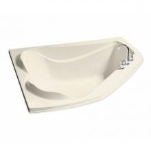 Maax 102724-109-004 - Cocoon 59.75 in. x 53.875 in. Corner Bathtub with Combined Hydrosens/Aerosens System Center Drain