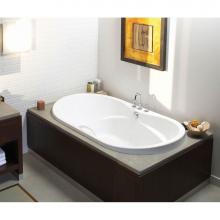 Maax 102761-004-001 - Living 66 in. x 36 in. Drop-in Bathtub with Hydromax System Center Drain in White