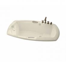 Maax 105313-094-004 - Release 72 in. x 36 in. Drop-in Bathtub with Combined Hydromax/Aerofeel System Center Drain in Bon