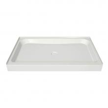 Maax 105535-000-001 - MAAX 41.75 in. x 34.125 in. x 6.125 in. Rectangular Alcove Shower Base with Center Drain in White