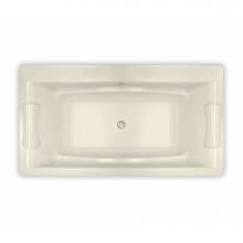 Maax 105743-054-004 - Optik C 66 in. x 36 in. Drop-in Bathtub with Hydrofeel System Center Drain in Bone