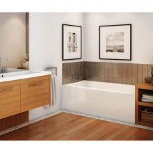 Maax 105815-R-000-001 - Rubix 59.75 in. x 30 in. Alcove Bathtub with Right Drain in White