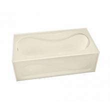 Maax 105822-L-000-004 - Cocoon IFS 59.75 in. x 30 in. Alcove Bathtub with Left Drain in Bone