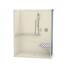 Maax 106075-R-000-004 - OPS-6030-RS - ADA/ANSI compliant (with Seat) 60 in. x 30.25 in. x 76.625 in. 1-piece Shower with R