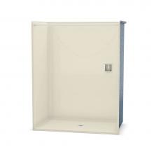 Maax 106077-000-004 - OPS-6036-RS - Base Model 60 in. x 36 in. x 76.625 in. 1-piece Shower with No Seat, Center Drain in