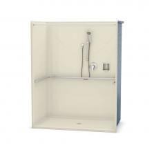 Maax 106082-000-004 - OPS-6036-RS - ADA Compliant (without Seat) 60 in. x 36 in. x 76.625 in. 1-piece Shower with No Sea