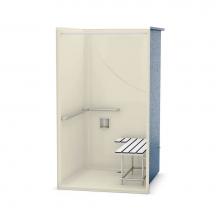 Maax 106085-L-000-004 - OPS-4248-RS - with California Title 24 Grab Bar and Seat 42 in. x 48 in. x 76.5 in. 1-piece Shower