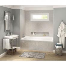 Maax 106198-L-103-001 - Pose 6030 IF Acrylic Alcove Left-Hand Drain Aeroeffect Bathtub in White