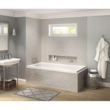 Maax 106199-L-103-001 - Pose Acrylic Corner Left Left-Hand Drain Aeroeffect Bathtub in White