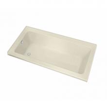 Maax 106199-R-097-004 - Pose Acrylic Corner Left Right-Hand Drain Combined Whirlpool & Aeroeffect Bathtub in Bone