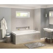 Maax 106203-L-000-001 - Pose IF 59.625 in. x 31.625 in. Corner Bathtub with Left Drain in White