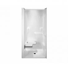 Maax 106547-R-000-002 - MX QSI-3938-BF 0.625 in. 40 in. x 39.5 in. x 82.125 in. 1-piece Shower with Right valve wall / Lef