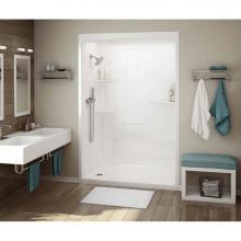 Maax 107002-NL-000-001 - ALLIA SHR-6034 Acrylic Alcove Left-Hand Drain One-Piece Shower in White