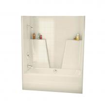 Maax 140002-000-004 - BGT6034C 60 in. x 34 in. x 73.75 in. 1-piece Tub Shower with Center Drain in Bone