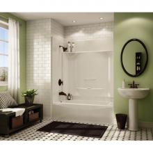 Maax 145013-R-003-002 - KDTS AFR 59.875 in. x 32 in. x 81.75 in. 4-piece Tub Shower with Whirlpool Right Drain in White