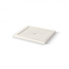 Maax 410001-541-007 - B3 Base 4832 Round Drain Stabili-T, Alcove Biscuit