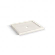Maax 410001-542-007 - B3 Base 4832 Round Drain Stabili-T, Corner Left Biscuit