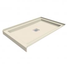 Maax 420003-504-004 - B3 Base 4836 Square Drain Alcove-Deep Installation Bone / Natural