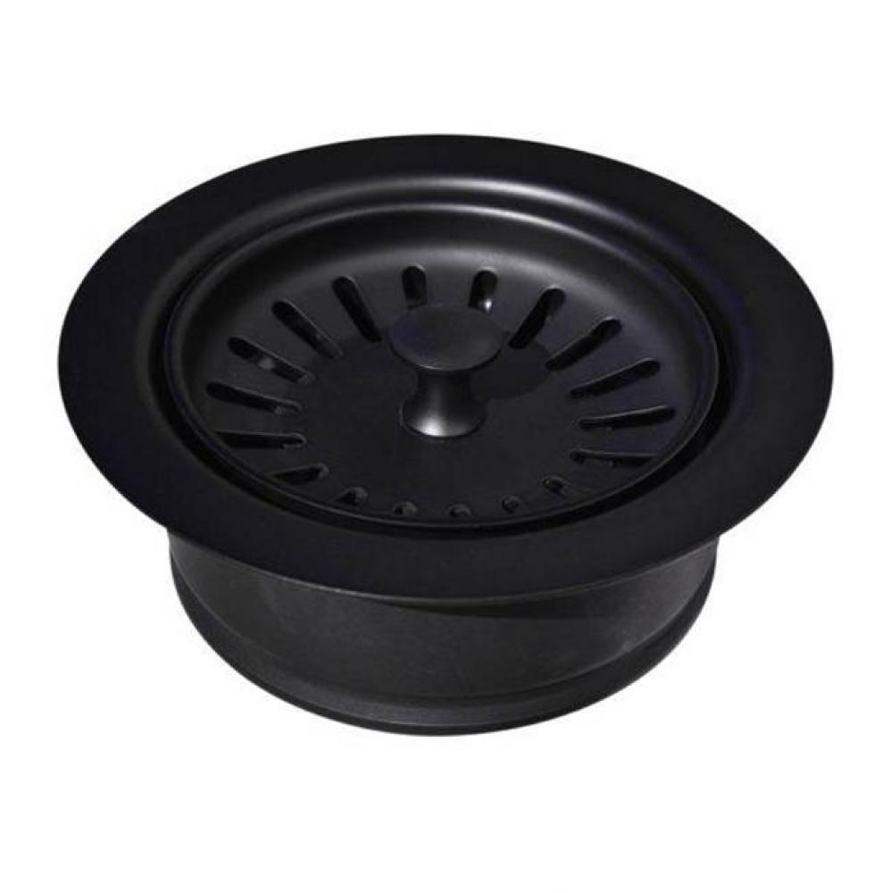 3.5'' Basket Strainer with Disposer Trim in Matte Black