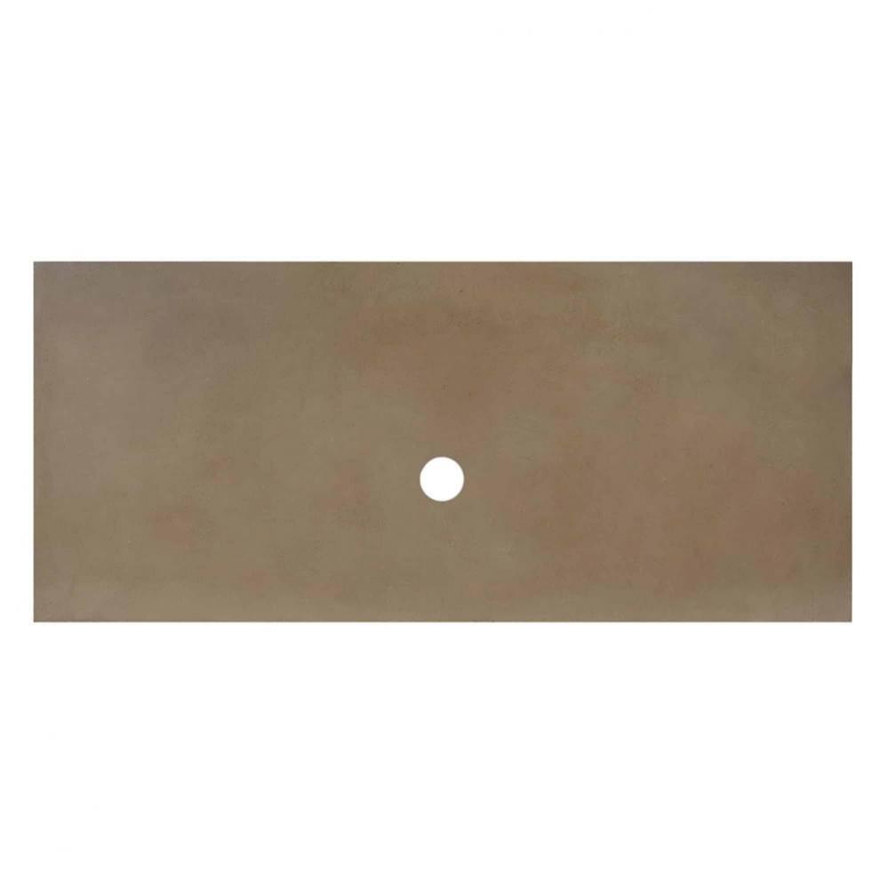 48'' Native Stone Vanity Top in Earth- Vessel Cutout with No Faucet Hole