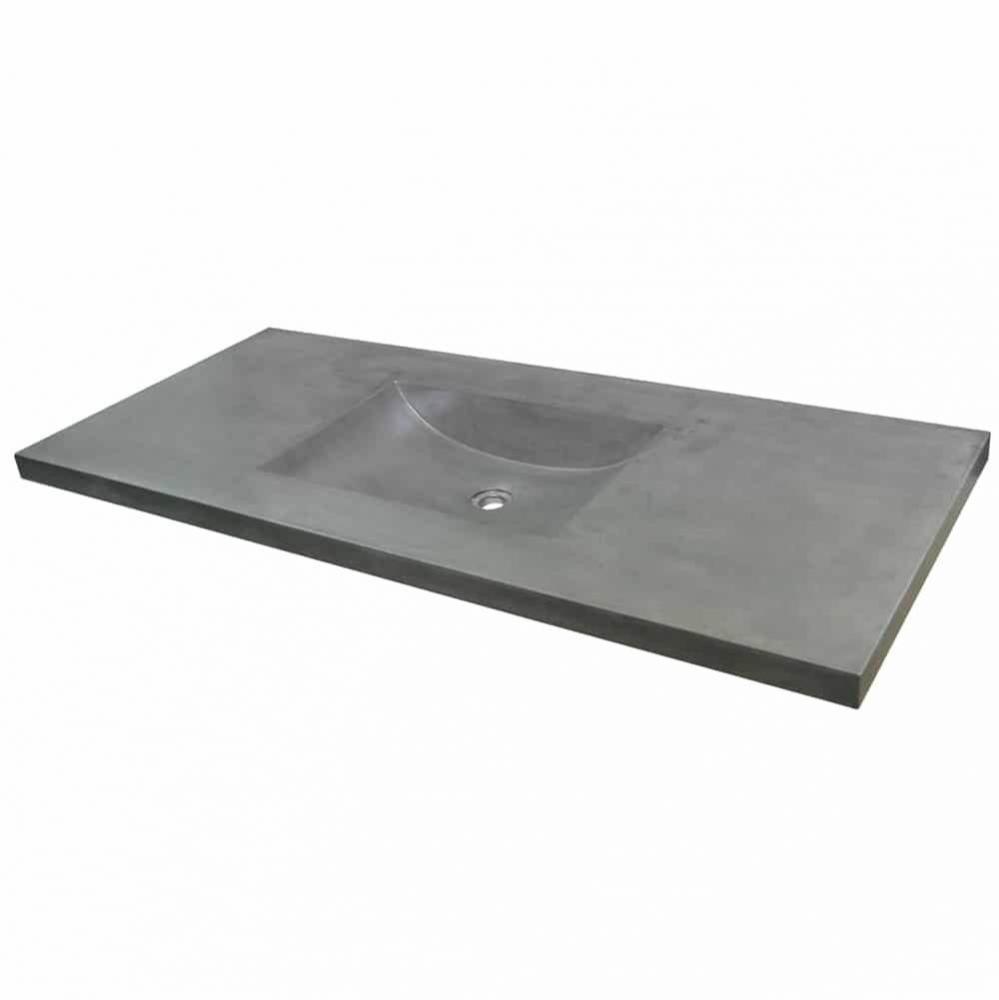 48'' Palomar Vanity Top with Integral Bathroom Sink in Ash