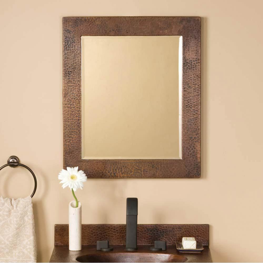 Small Sedona Rectangle Mirror in Antique Copper