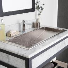 Native Trails CPS506 - Trough 36 Bathroom Sink in Brushed Nickel