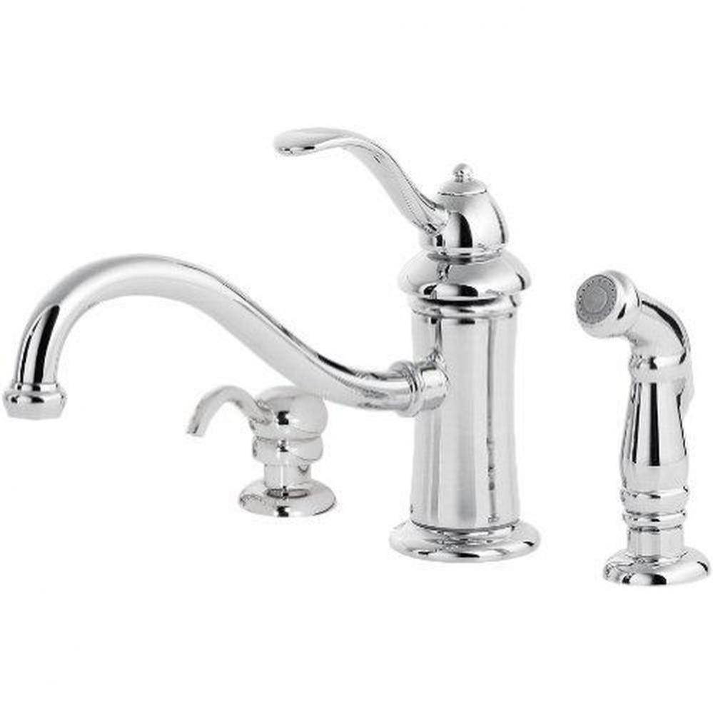 GT34-PTCC - Chrome - Single Handle Kitchen Faucet