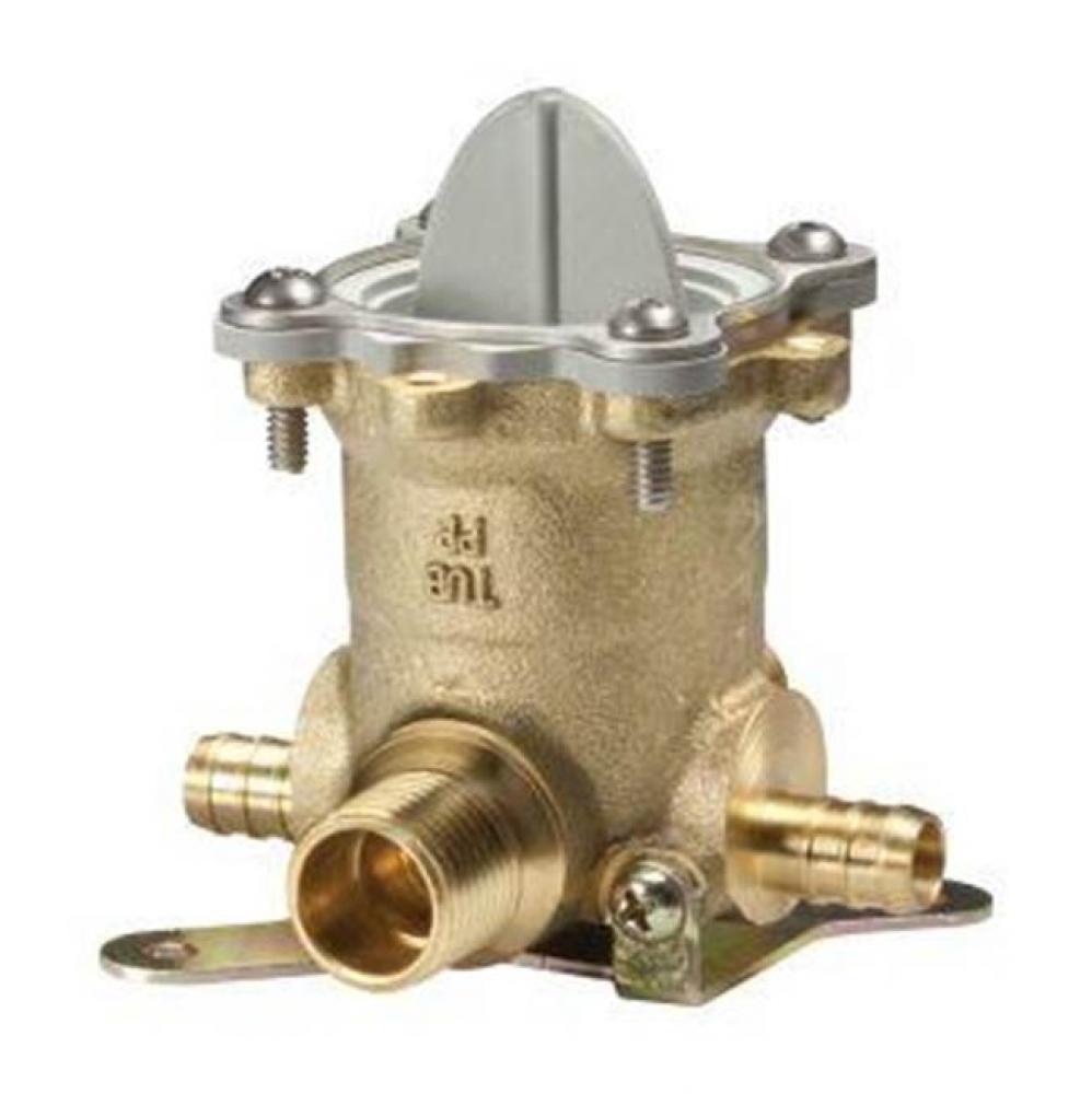 Job pack tub/shower 0X8 PEX valve body 1 handle