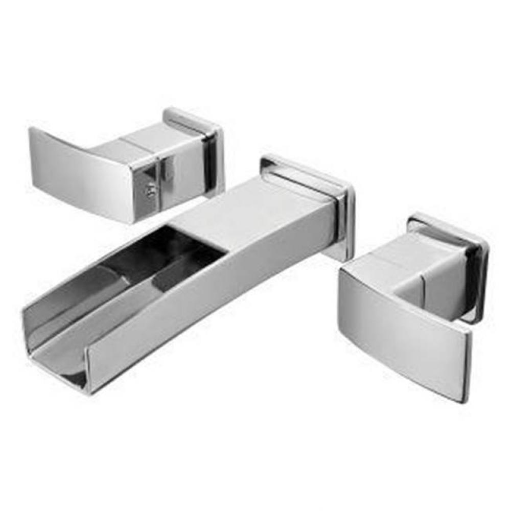 Kenzo 2-Handle Wall Mount Bathroom Faucet in Polished Chrome