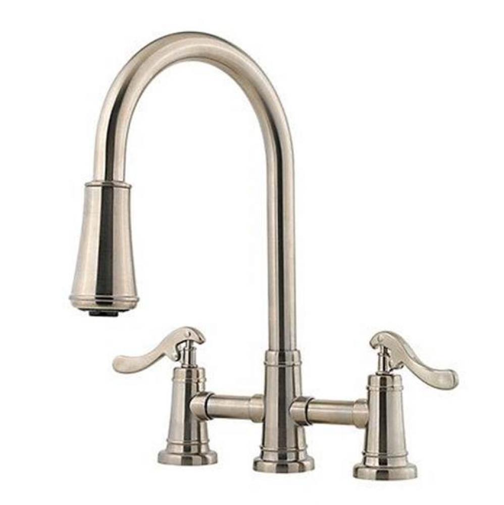 Ashfield 2-Handle Pull-Down Kitchen Faucet in Polished Chrome