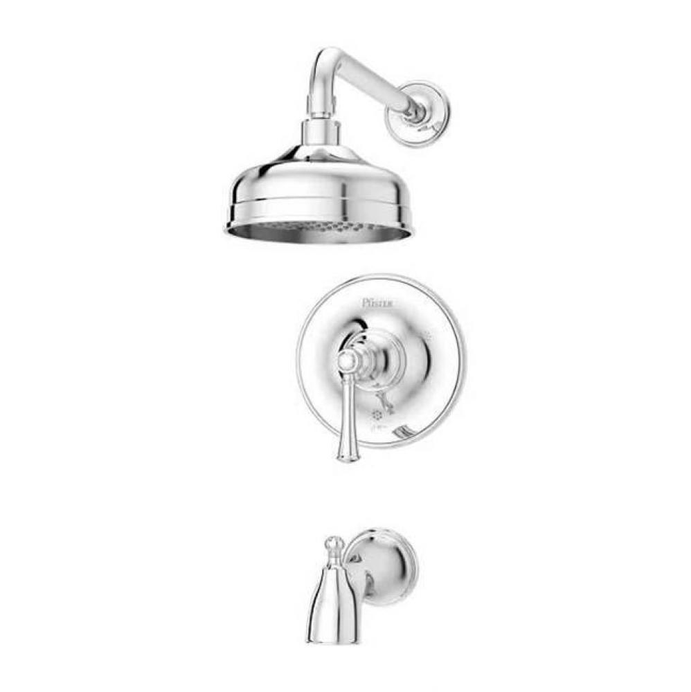Tisbury 1-Handle Tub & Shower Trim in Polished Chrome