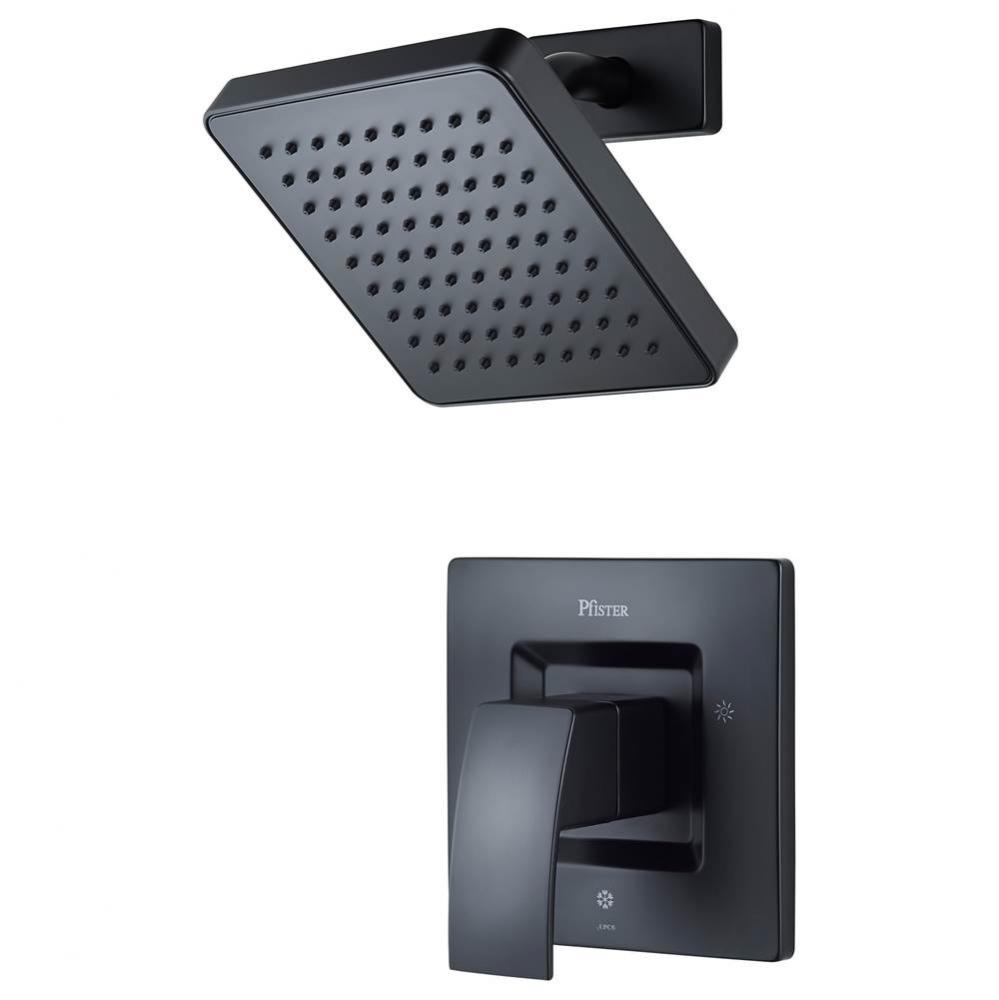 Kenzo 1-Handle Shower Only Trim Kit in Matte Black