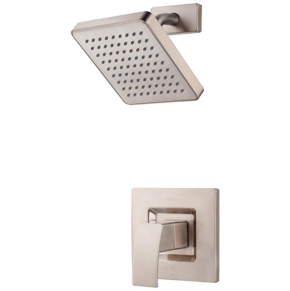 Kenzo 1-Handle Shower Only Trim Kit in Brushed Nickel