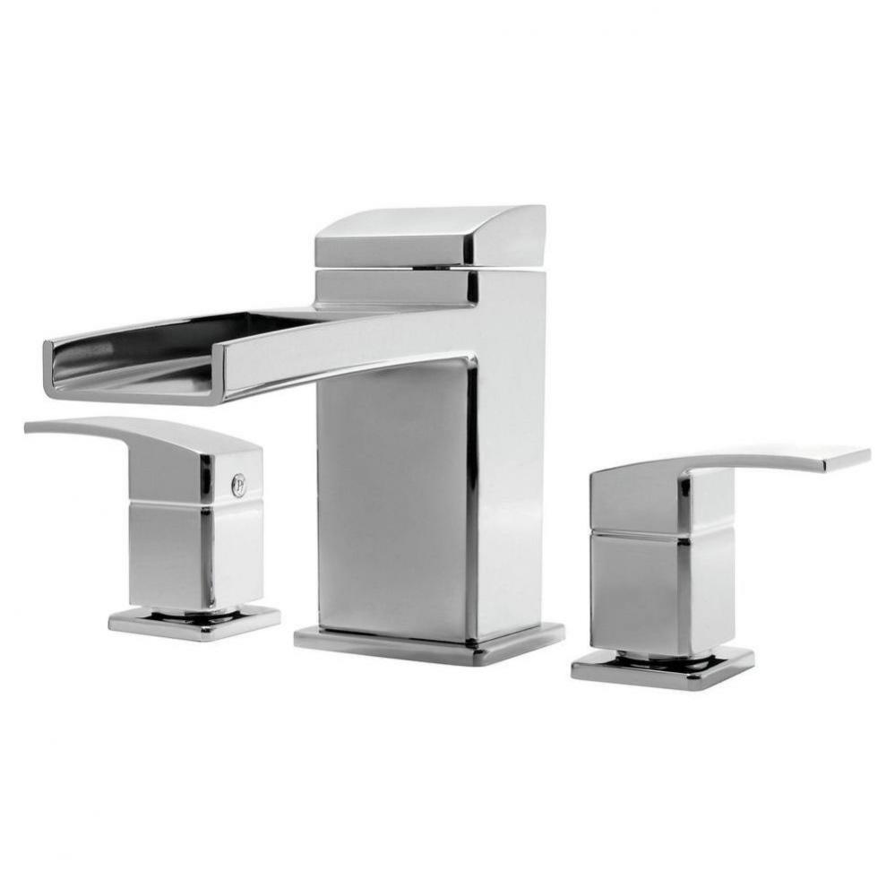 Kenzo 2-Handle Waterfall Spout Roman Tub Trim in Polished Chrome