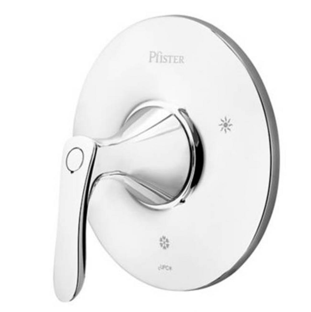 Weller 1-Handle Tub & Shower Valve Only Trim in Polished Chrome