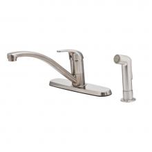 Pfister G134-700S - G134-700S - Stainless Steel - Single Handle Kitchen Faucet with Spray