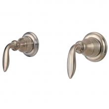 Pfister S10-400K - Avalon 3-Handle Tub & Shower Faucet with Metal Lever Handles in Brushed Nickel