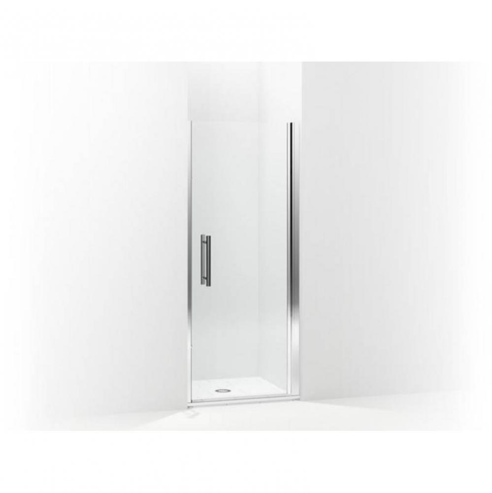 Finesse™ Peak® Headerless frameless pivot shower door 33'' max opening x 67'