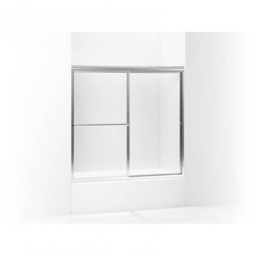 Deluxe Framed sliding bath door, 56-1/4'' H x 54-3/8 - 59-3/8'' W, with 1/8&ap