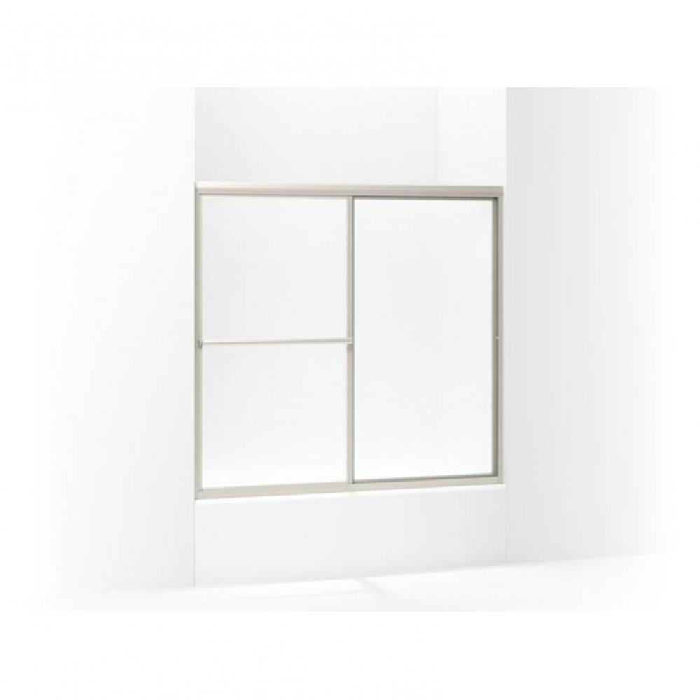 Deluxe Framed sliding bath door, 56-1/4'' H x 52-3/4 - 57-3/4'' W, with 1/8&ap