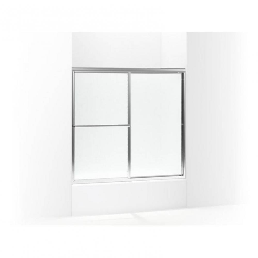 Deluxe Framed sliding bath door, 56-1/4'' H x 54-3/8 - 59-3/8'' W, with 1/8&ap