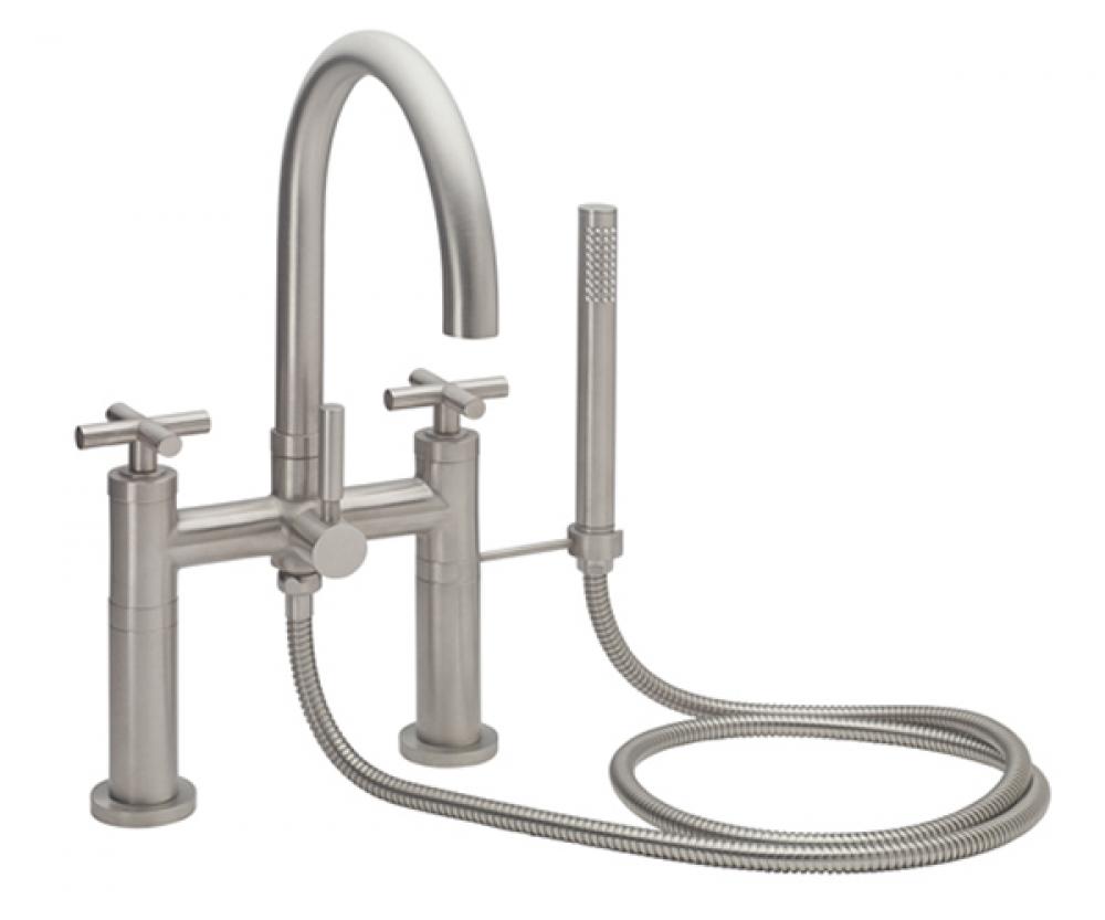 Contemporary Deck Mount Tub Filler