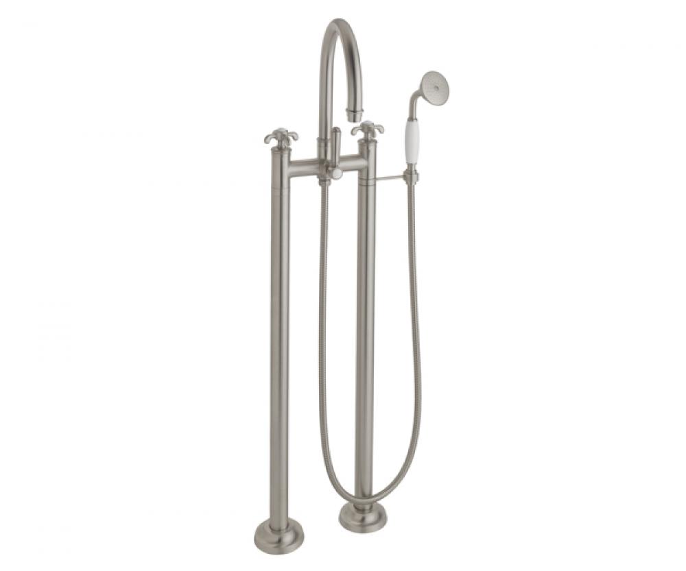 Traditional Floor Mount Tub Filler