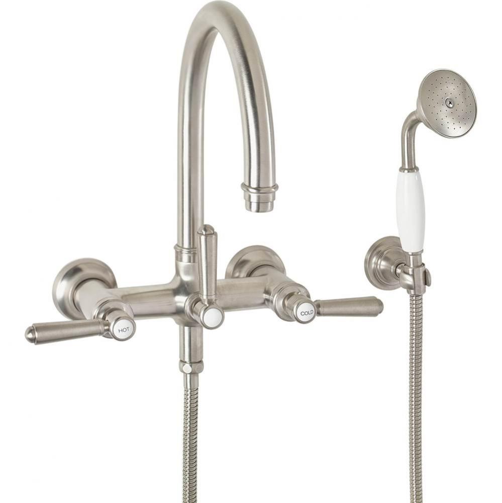 Traditional Wall Mount Tub Filler - Arc Spout