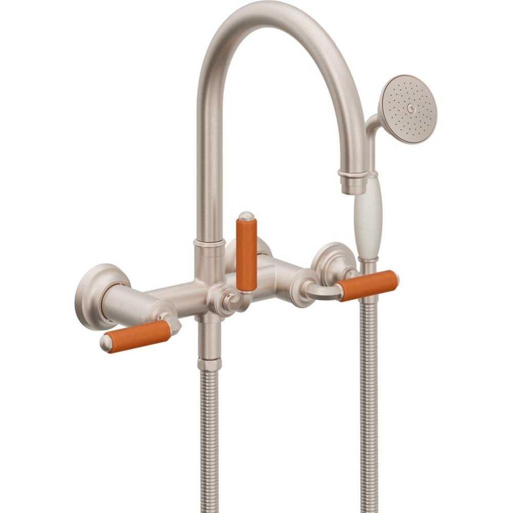 Traditional Wall Mount Tub Filler - Arc Spout