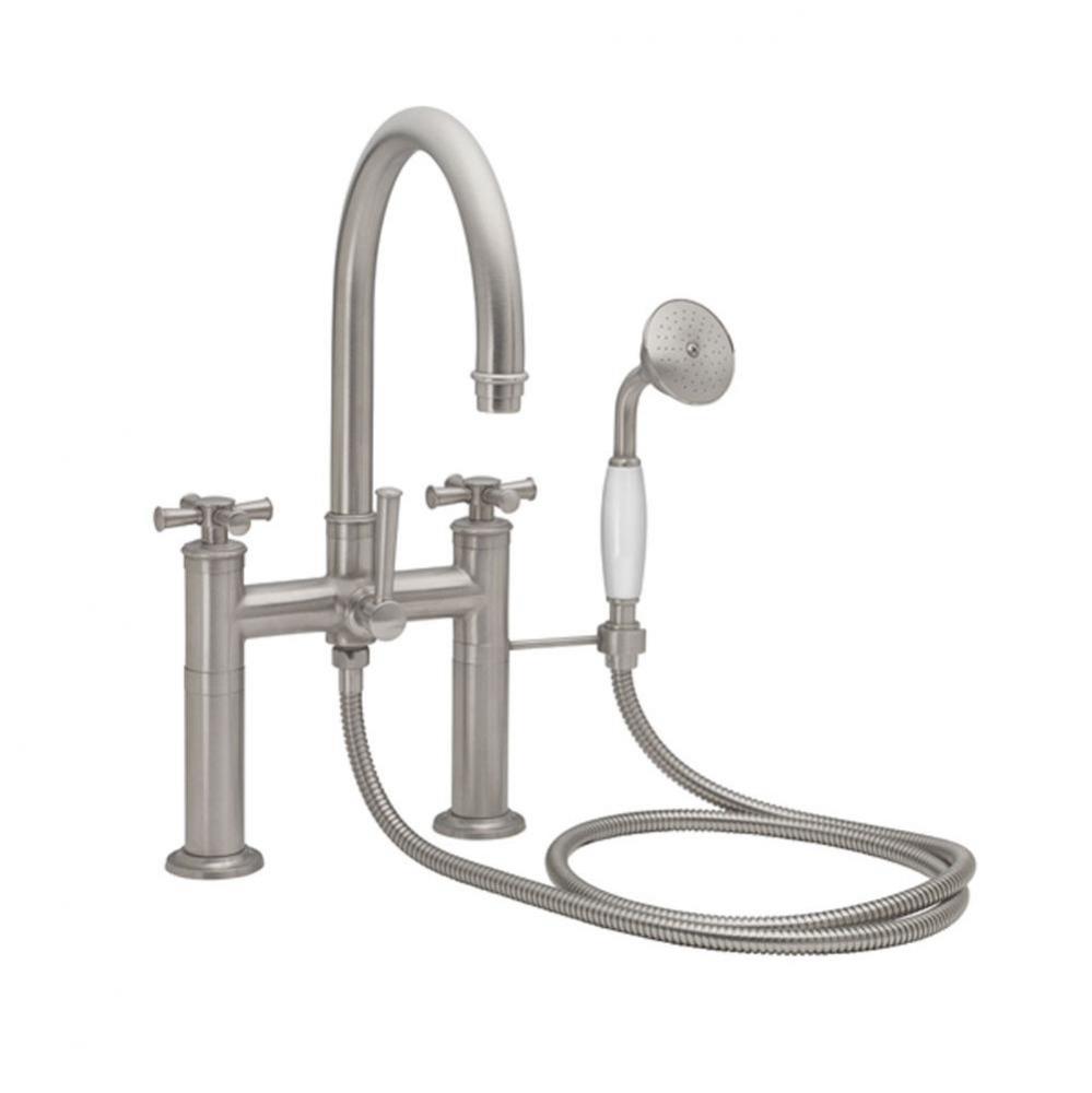 Traditional Deck Mount Tub Filler - Arc Spout